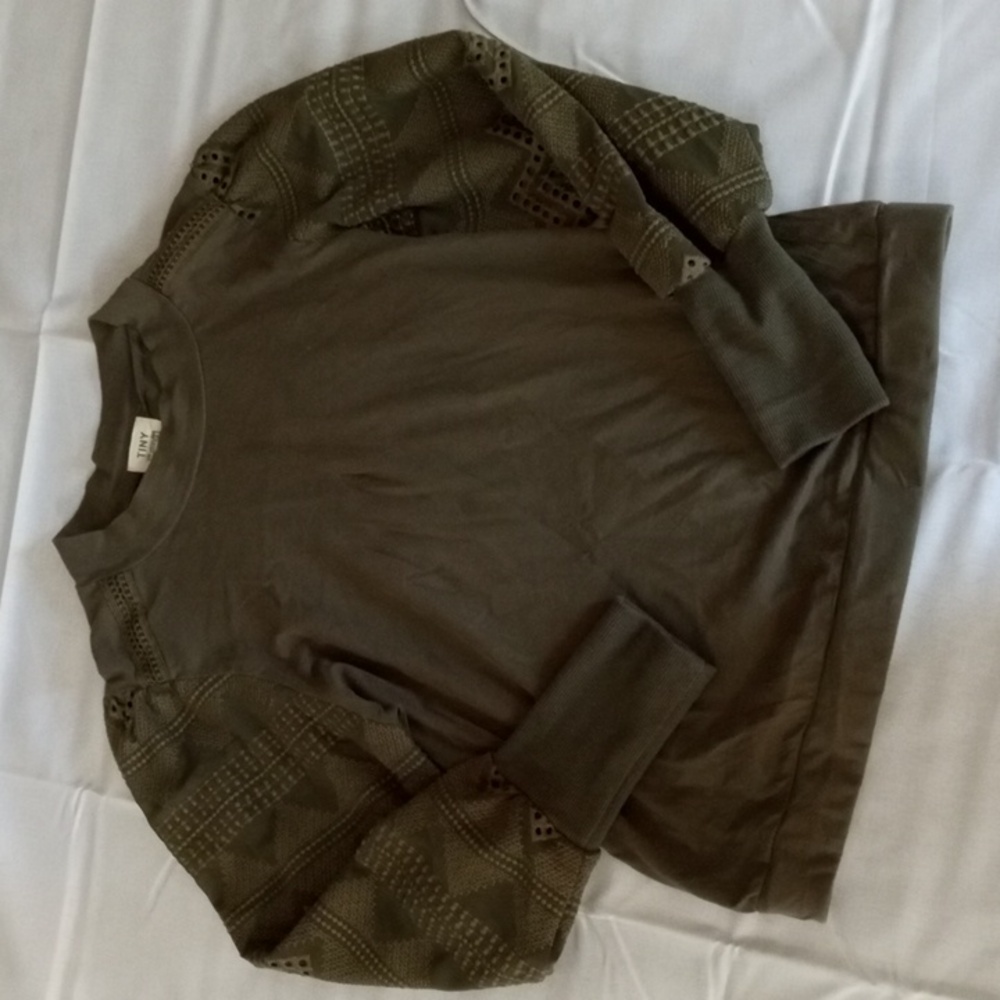 Anthropologie Tiny Petites Helen blouse in Moss